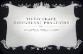 THIRD GRADE EQUIVALENT FRACTIONS STUDENT & PARENT GUIDE.