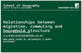 School of Geography FACULTY OF EARTH & ENVIRONMENT Relationships between migration, commuting and household structure Oliver Duke-Williams o.w.duke-williams@leeds.ac.uk.
