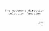 The movement direction selection function JI JUNKAI 2014.11.28.