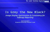 The Leeds Teaching Hospitals NHS Trust Is Grey the New Black? Image Display Optimisation & Consistency for Softcopy Reporting Mark Barnfield St James’s.