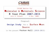 C M olecular & M aterials S cience TRIUMF Centre for M olecular & M aterials S cience 8 Year Plan 2007-2015 Jess H. Brewer - 6 Dec. 2006 Proposal: Design.
