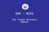 ENG - W232 The Formal Business Report. Audience supervisors at Air America.