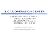 E-CAR OPERATION CENTER OPERATING THE CHARGING INFRASTRUCTURE FOR ELECTRIC VEHICLES IN DISTRIBUTION GRIDS Leonardo Ambrosi – Siemens leonardo.ambrosi@siemens.com.