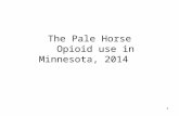 1 The Pale Horse Opioid use in Minnesota, 2014. 2 Presented by Rick Moldenhauer, MS, LADC, ICADC, LPCC Treatment Services Consultant/State Opioid Treatment.
