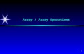 1 Array / Array Operations. 2 Single variables Read the rainfall for the 12 month in a year: Read n 1 Read n 2 … Read n 12 n1n1 n2n2 n 12.