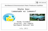 Northwest & Intermountain Power Producers Coalition Shale Gas: Lemonade or Lemons? Randy Friedman Director, Gas Supply Northwest Natural Gas July 2012.