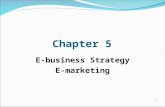 1 Chapter 5 E-business Strategy E-marketing. 2 Different forms of organizational strategy.