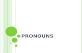 PRONOUNS. SPI 0701.1.1 Identify the correct use of nouns and pronouns within context TLW identify personal pronouns and understand their function. TLW.