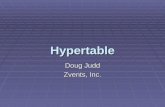 Hypertable Doug Judd Zvents, Inc..   Background
