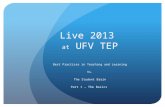 Live 2013 at UFV TEP Best Practices in Teaching and Learning Vs. The Student Brain Part 1 – The Basics.
