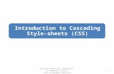 Introduction to Cascading Style-sheets (CSS) Basharat Mahm ood, Department of Computer Science, CIIT,Islamabad, Pakistan 1.