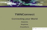 TWNConnect Connecting your World Anyone. Anytime. Anywhere.