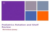 + Pediatrics Rotation and Shelf Review Nicholaus Josey.