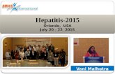 Vani Malhotra Hepatitis-2015 Orlando, USA July 20 - 22 2015.