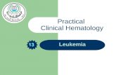 Leukemia Practical Clinical Hematology. Cytochemical Reactions in Acute Leukemia Blasts Identified Cellular Element Stained Cytochemical Reaction Myeloblasts.