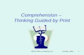 MSDE Office of Reading First1 Comprehension – Thinking Guided by Print (Perfetti, 1985)