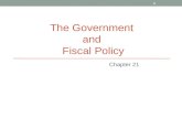 THE GOVERNMENT AND FISCAL POLICY Chapter 21 1. THE GOVERNMENT AND FISCAL POLICY Government can affect the macroeconomy through two policy channels: fiscal.