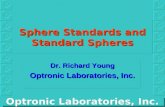 Sphere Standards and Standard Spheres Dr. Richard Young Optronic Laboratories, Inc.