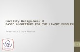 Facility Design-Week 8 BASIC ALGORITHMS FOR THE LAYOUT PROBLEM Anastasia Lidya Maukar 1.