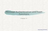Message Authentication and Hash Functions Chapter 11