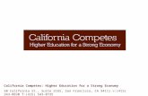 California Competes: Higher Education for a Strong Economy 50 California St., Suite 3165, San Francisco, CA 94111 v:(415) 343-0830 f:(415) 543- 0735.
