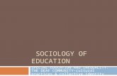 SOCIOLOGY OF EDUCATION SPECIAL EDUCATION AND INEQUALITY: THE DEAF COMMUNITY-cultural practices & collective identity.