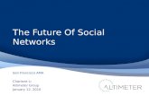 The Future Of Social Networks Charlene Li Altimeter Group January 12, 2010 1 San Francisco AMA.