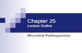 Chapter 25 Lecture Outline Microbial Pathogenesis.