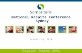 National Respite Conference Sydney October 23, 2014.