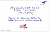 Track 1: Summary Slides for POSA2 Patterns and Frameworks Distributed Real-Time Systems (TI-DRTS) Version: 14-12-2009.