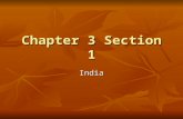Chapter 3 Section 1 India. Geography: The Indian Subcontinent (DNWTD) Subcontinent- A large landmass that juts out from a continent Subcontinent- A large.