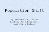 Population Shift By Stephen Yau, Sarah Lieber, Jaya Bearelly, and Chris Palmer.