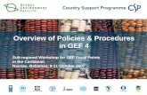 Click to edit Master title style Click to edit Master subtitle style Overview of Policies & Procedures in GEF 4 Sub-regional Workshop for GEF Focal Points.