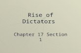 Rise of Dictators Chapter 17 Section 1. POSTWAR WWI EUROPE 1919-1929: Turmoil 1. POLITICAL newly created nationsnewly created nations shaky German republicshaky.