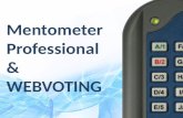 Mentometer Professional & WEBVOTING. Contents Install the software Connect the receiver Connect a webvoting channel Create a question Test your system.
