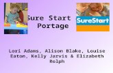 Sure Start & Portage Lori Adams, Alison Blake, Louise Eaton, Kelly Jarvis & Elizabeth Rolph.