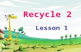 Recycle 2 Lesson 1. Koalas are sleeping. Kangaroos are leaping. Two bears are fighting. The small bear is biting. A monkey is climbing. A bird is flying.