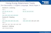 Hong Kong Attainment Tests Pre-Secondary 1 English Mock Papers © iLearners Publishing Ltd. Hong Kong Attainment Tests Pre-Secondary 1 English Language.