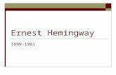 Ernest Hemingway 1899-1961. The Hemingway home in Oak Park, IL (present day)