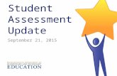 1 Student Assessment Update September 21, 2015. Today’s Agenda  2015 Official MCAS and Preliminary PARCC Results  Overview of Student Assessment and.
