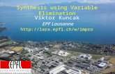 Synthesis using Variable Elimination Viktor Kuncak EPF Lausanne .