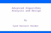 Advanced Algorithms Analysis and Design By Syed Hasnain Haider