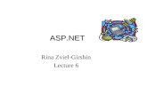 ASP.NET ASP.NET Rina Zviel-Girshin Lecture 6. Rina Zviel-Girshin @Paralex2 Overview DataGrid XML XSD XML and DataSet System.Xml XmlDataDocument XmlReader/XmlWriter.