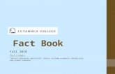 Fact Book Fall 2010 Outcomes *Unless otherwise specified, charts exclude students taking only non-credit courses.