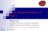 Quark Helicity Distribution at large-x Collaborators: H. Avakian, S. Brodsky, A. Deur, arXiv:0705.1553 [hep-ph] Feng Yuan Lawrence Berkeley National Laboratory.