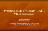 Profiling study of Geant4-GATE VRTs discussion Nicolas Karakatsanis Alexander Howard Geant4 Users Workshop Medical/GATE Parallel Session 13 th September.