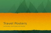Travel Posters Landscape, townscape and design.