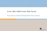 Error 404: H&M Cover Not Found Rod Johnson, Marine Manager/Alex Davis, Partner.