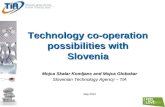 Mojca Skalar Komljanc and Mojca Globokar Slovenian Technology Agency – TIA May 2010 Technology co-operation possibilities with Slovenia.