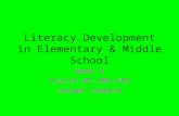 Literacy Development in Elementary & Middle School Week 6 Course 05:300:495 Joseph Campisi.